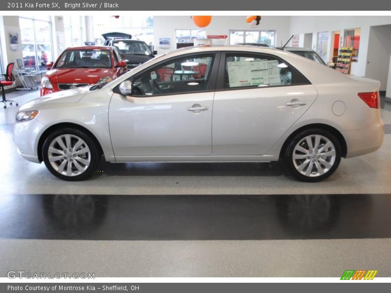 Bright Silver / Black 2011 Kia Forte SX