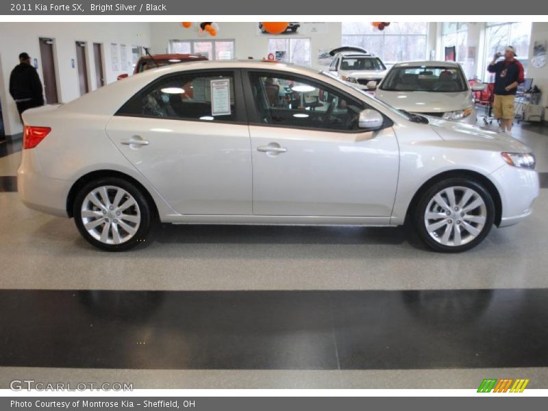 Bright Silver / Black 2011 Kia Forte SX