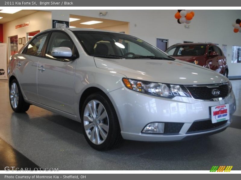 Bright Silver / Black 2011 Kia Forte SX