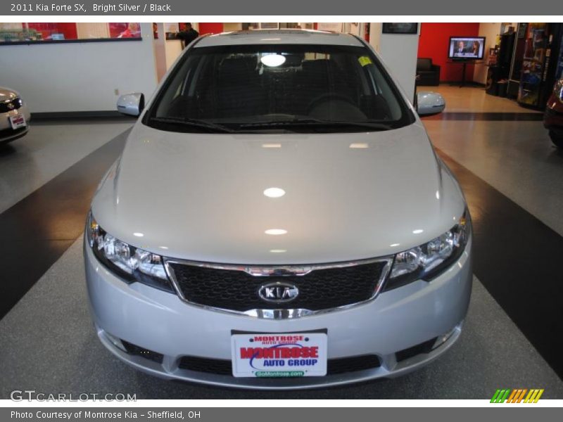 Bright Silver / Black 2011 Kia Forte SX