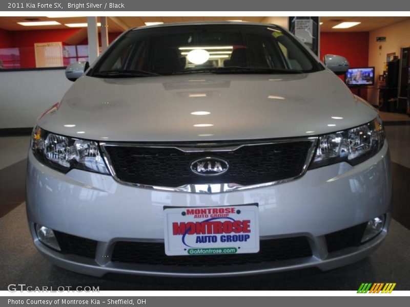 Bright Silver / Black 2011 Kia Forte SX
