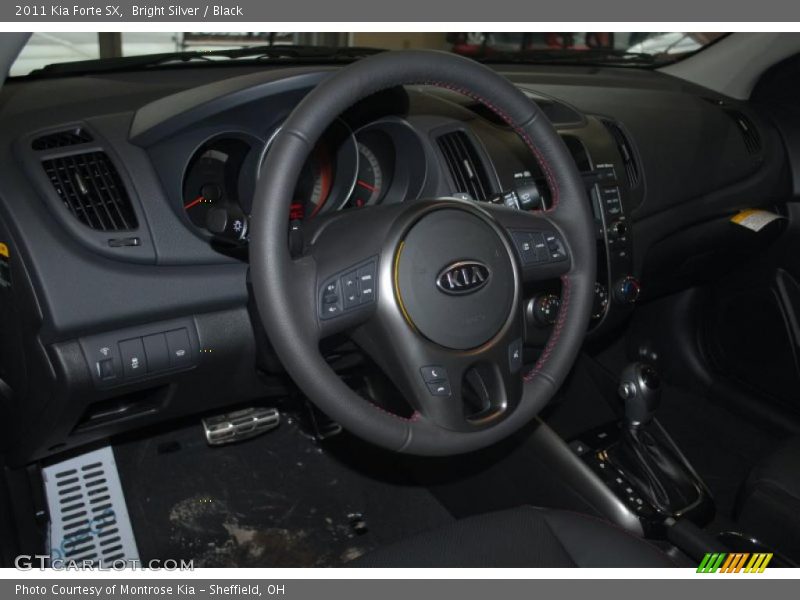 Bright Silver / Black 2011 Kia Forte SX