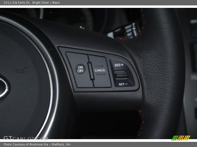 Bright Silver / Black 2011 Kia Forte SX