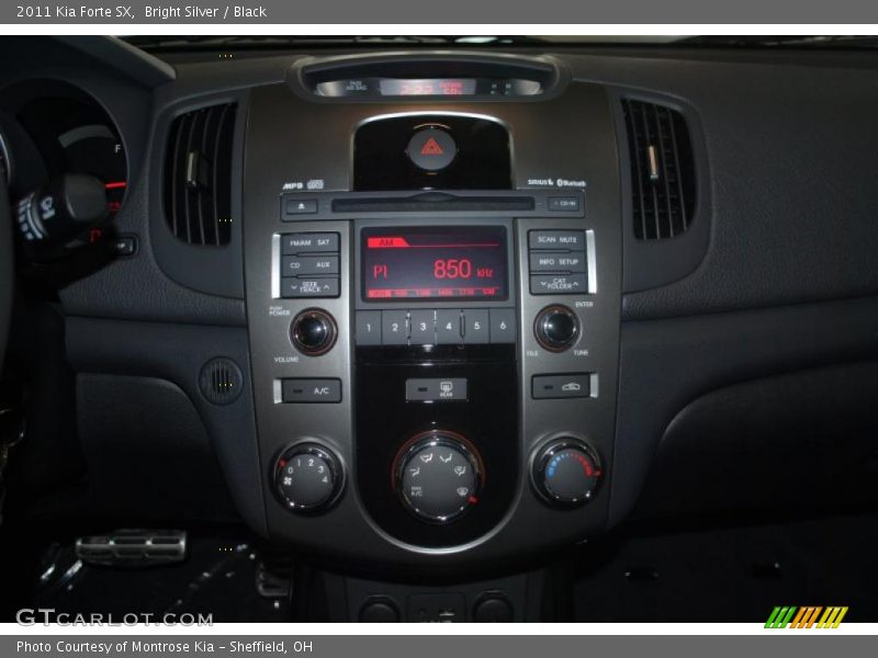 Bright Silver / Black 2011 Kia Forte SX