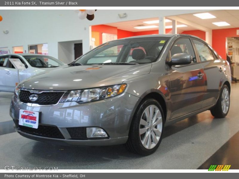 Titanium Silver / Black 2011 Kia Forte SX