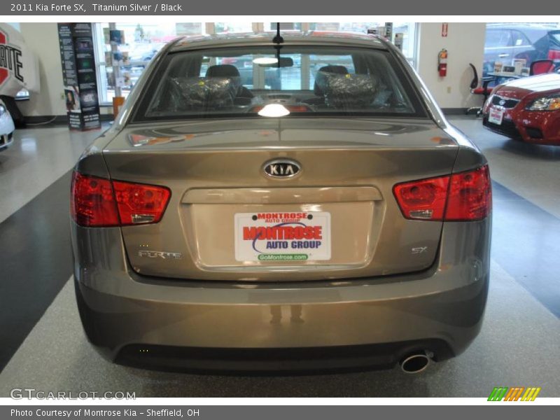 Titanium Silver / Black 2011 Kia Forte SX