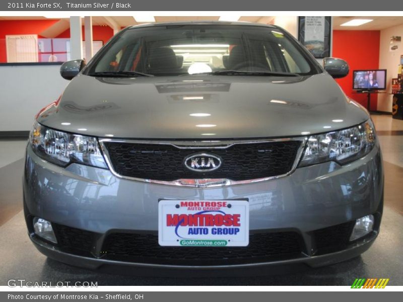 Titanium Silver / Black 2011 Kia Forte SX