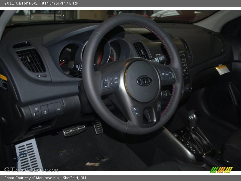 Titanium Silver / Black 2011 Kia Forte SX
