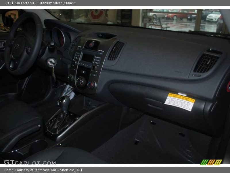 Titanium Silver / Black 2011 Kia Forte SX