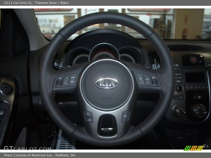 Titanium Silver / Black 2011 Kia Forte SX