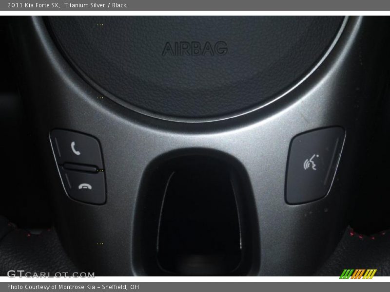 Titanium Silver / Black 2011 Kia Forte SX