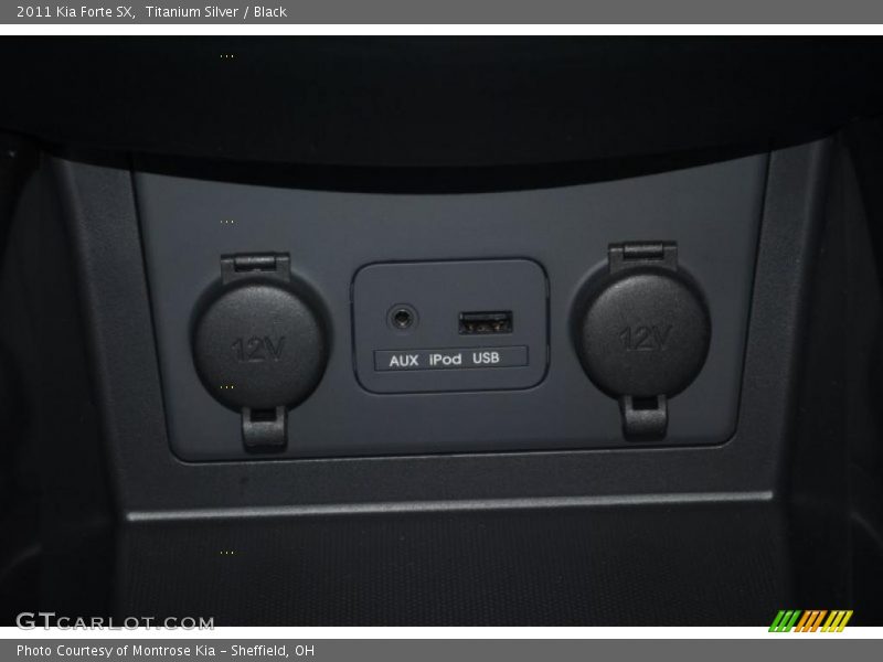 Titanium Silver / Black 2011 Kia Forte SX