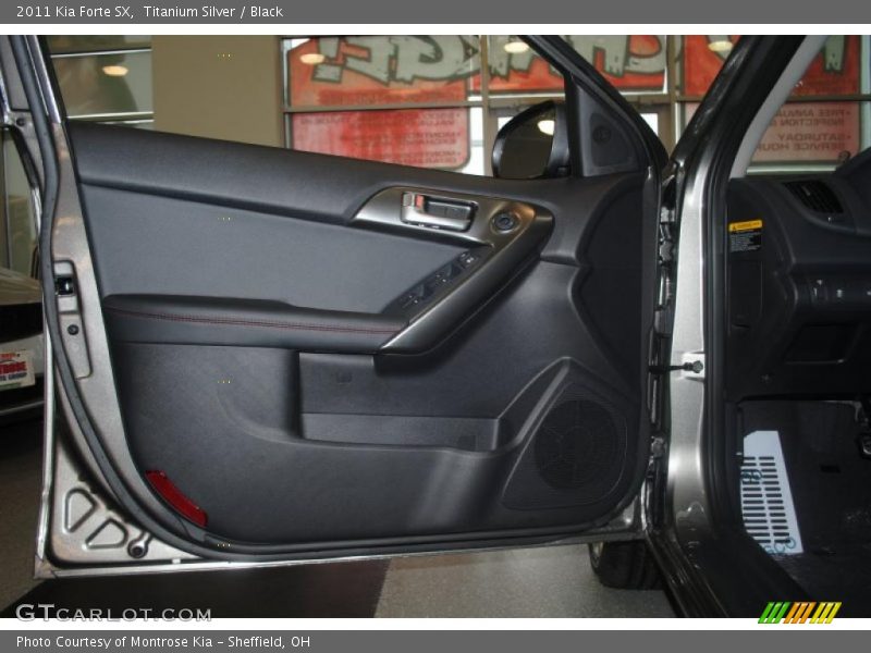 Titanium Silver / Black 2011 Kia Forte SX