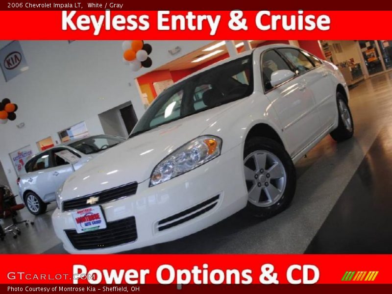 White / Gray 2006 Chevrolet Impala LT