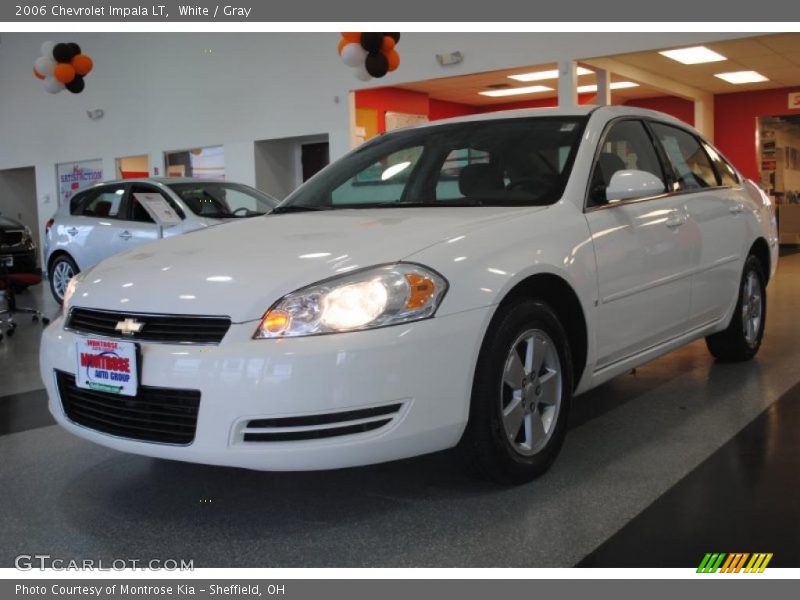 White / Gray 2006 Chevrolet Impala LT