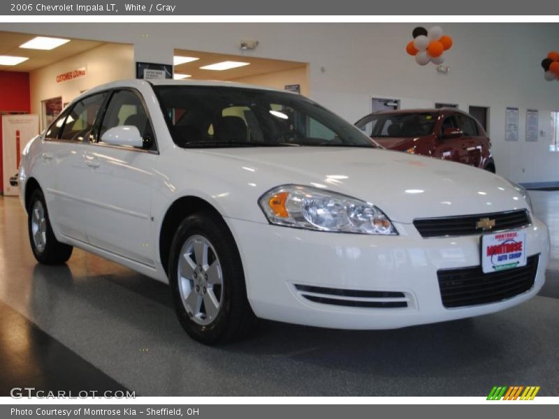 White / Gray 2006 Chevrolet Impala LT