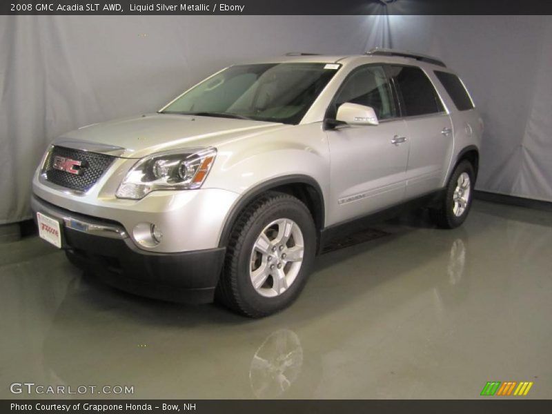 Liquid Silver Metallic / Ebony 2008 GMC Acadia SLT AWD