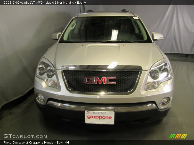 Liquid Silver Metallic / Ebony 2008 GMC Acadia SLT AWD