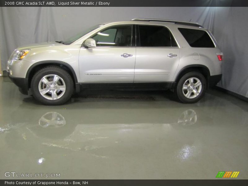 Liquid Silver Metallic / Ebony 2008 GMC Acadia SLT AWD