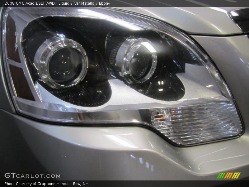 Liquid Silver Metallic / Ebony 2008 GMC Acadia SLT AWD