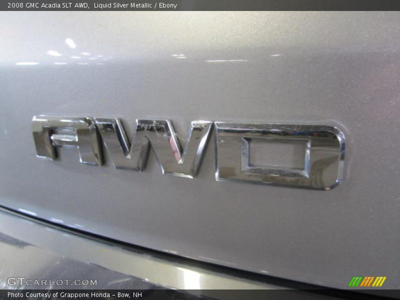 Liquid Silver Metallic / Ebony 2008 GMC Acadia SLT AWD