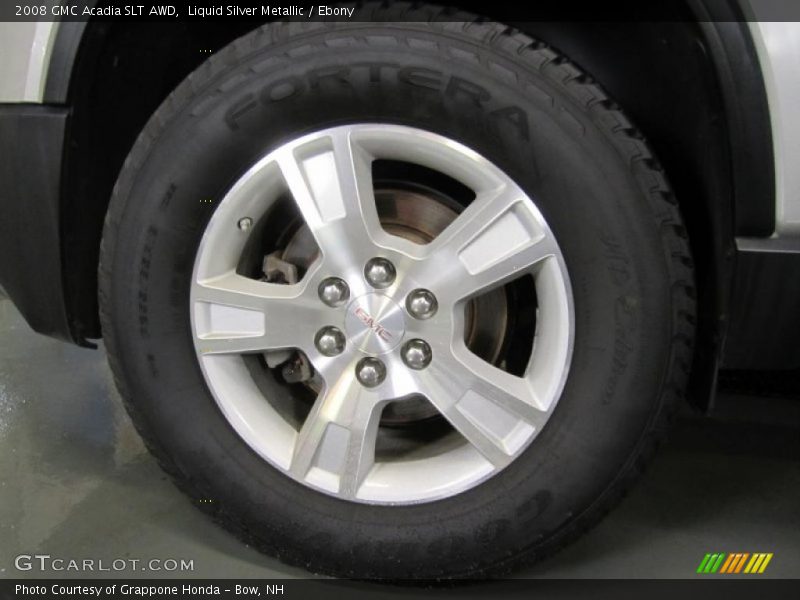 Liquid Silver Metallic / Ebony 2008 GMC Acadia SLT AWD