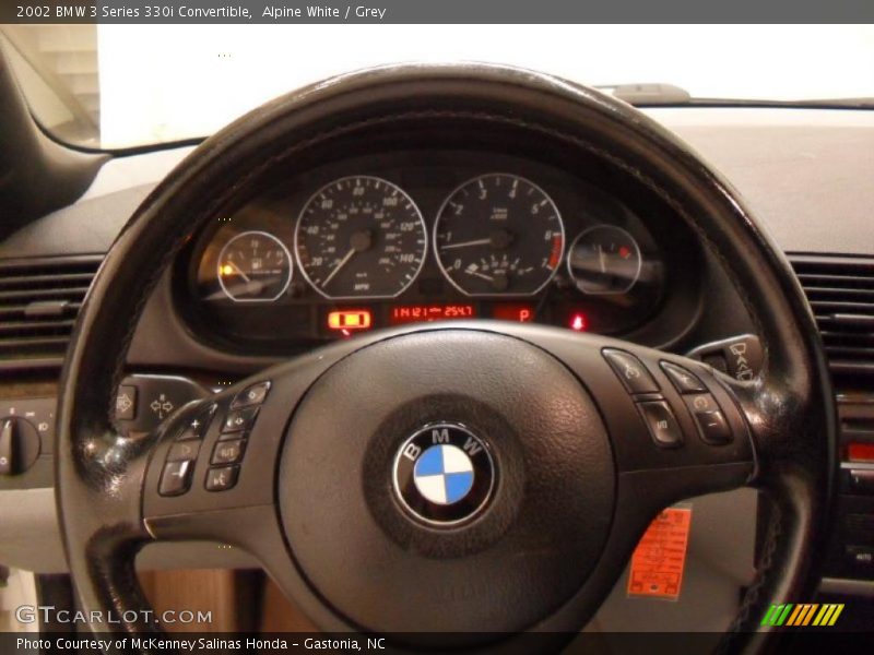 Alpine White / Grey 2002 BMW 3 Series 330i Convertible