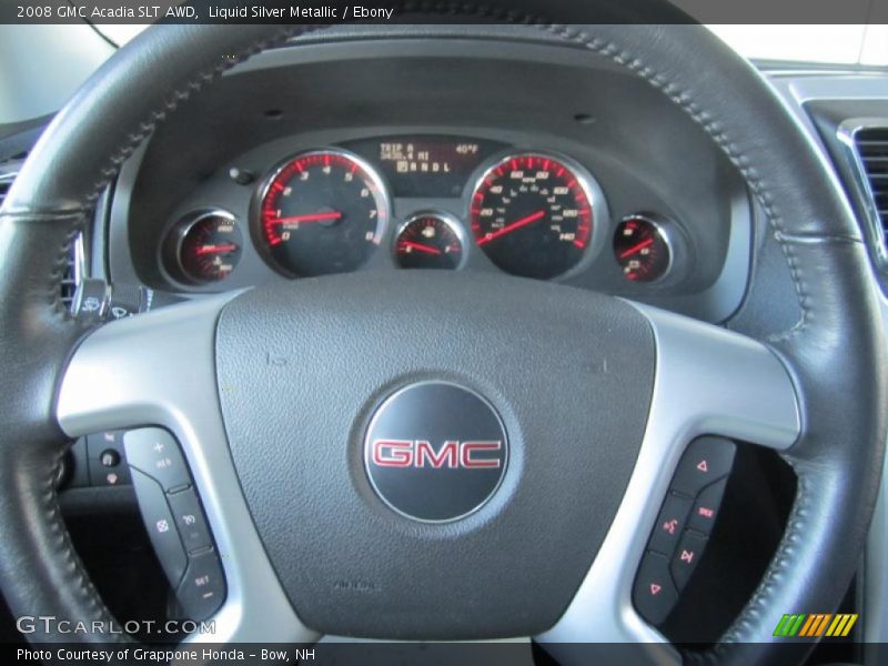 Liquid Silver Metallic / Ebony 2008 GMC Acadia SLT AWD