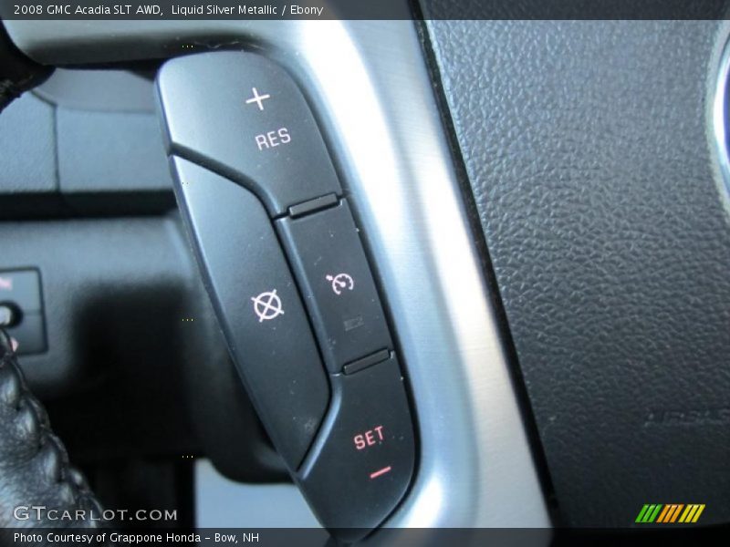Liquid Silver Metallic / Ebony 2008 GMC Acadia SLT AWD
