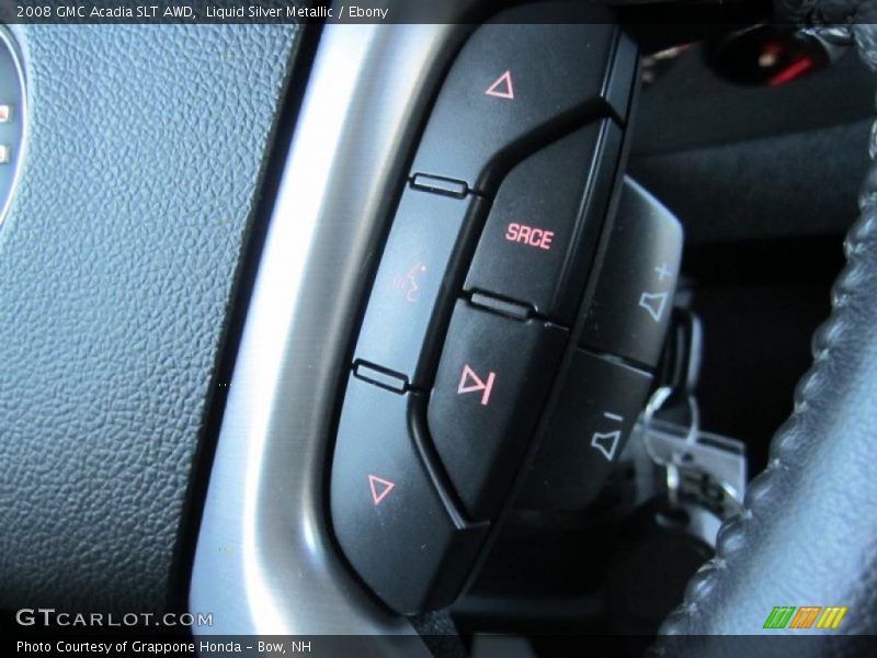 Liquid Silver Metallic / Ebony 2008 GMC Acadia SLT AWD