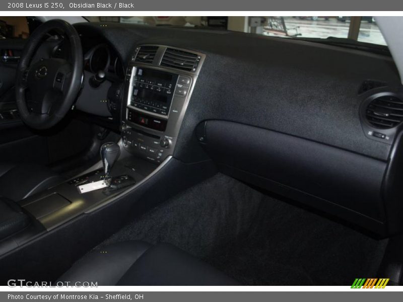 Obsidian Black / Black 2008 Lexus IS 250