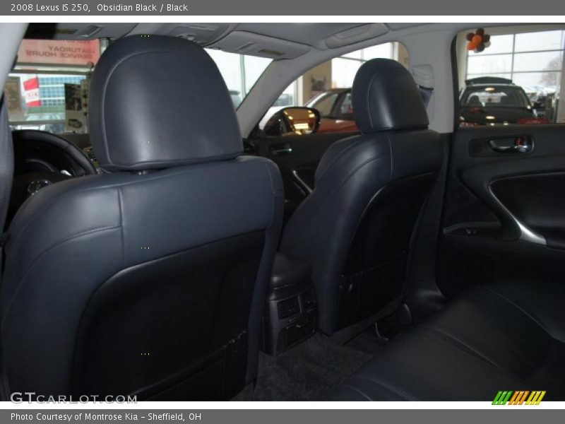 Obsidian Black / Black 2008 Lexus IS 250