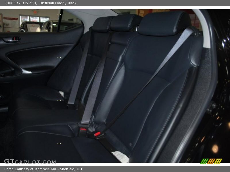 Obsidian Black / Black 2008 Lexus IS 250