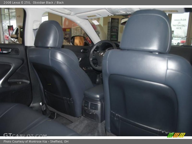 Obsidian Black / Black 2008 Lexus IS 250