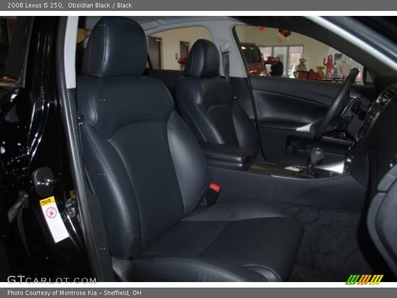 Obsidian Black / Black 2008 Lexus IS 250