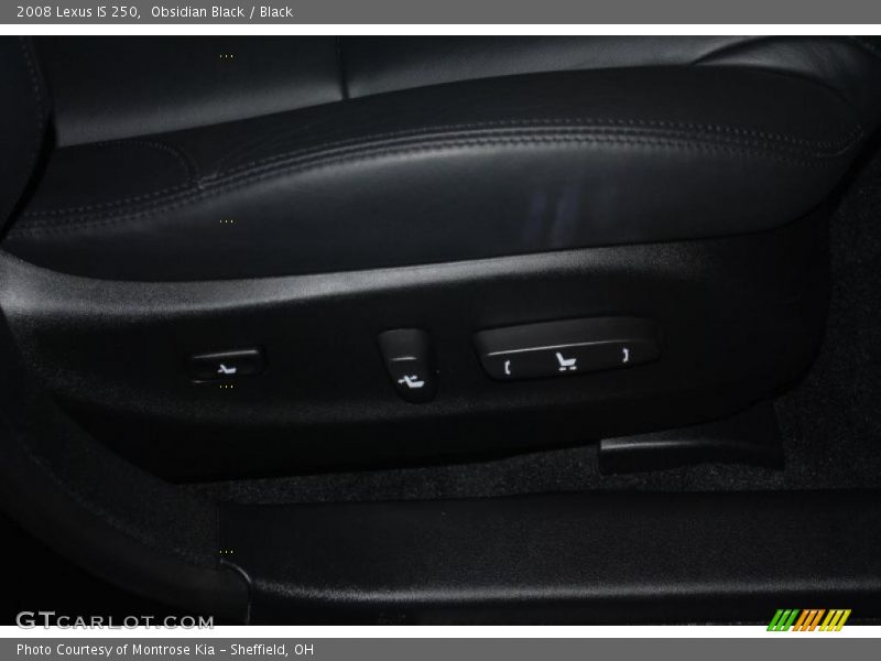 Obsidian Black / Black 2008 Lexus IS 250