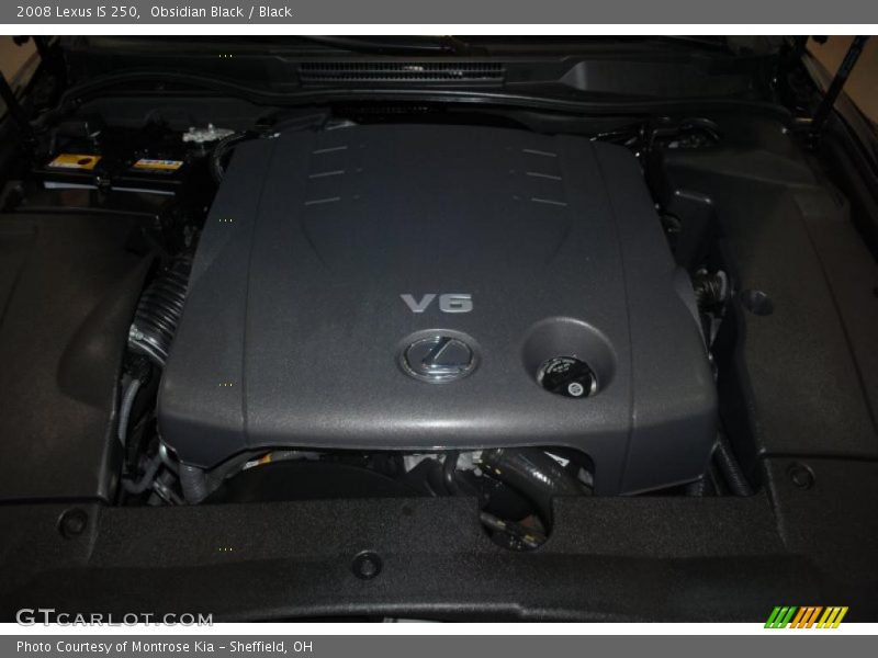 Obsidian Black / Black 2008 Lexus IS 250