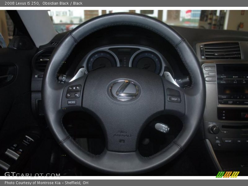 Obsidian Black / Black 2008 Lexus IS 250