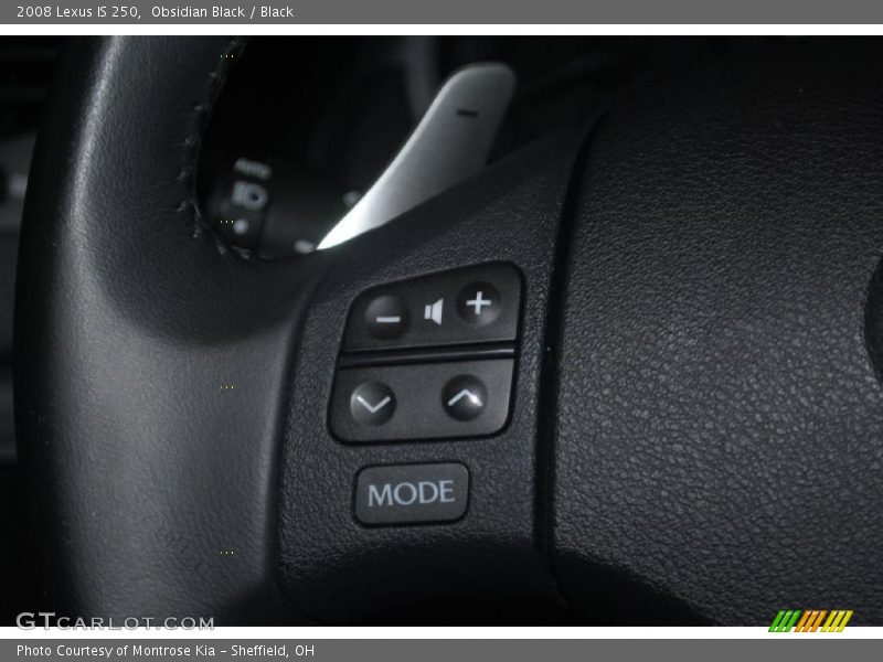 Obsidian Black / Black 2008 Lexus IS 250