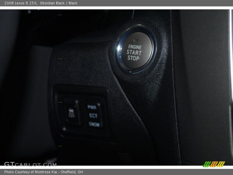 Obsidian Black / Black 2008 Lexus IS 250