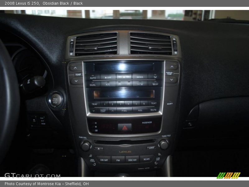 Obsidian Black / Black 2008 Lexus IS 250