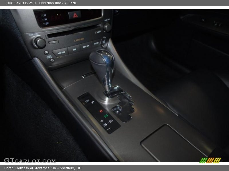 Obsidian Black / Black 2008 Lexus IS 250