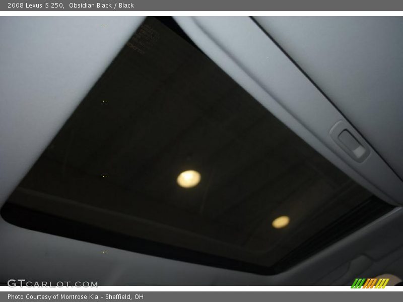 Obsidian Black / Black 2008 Lexus IS 250