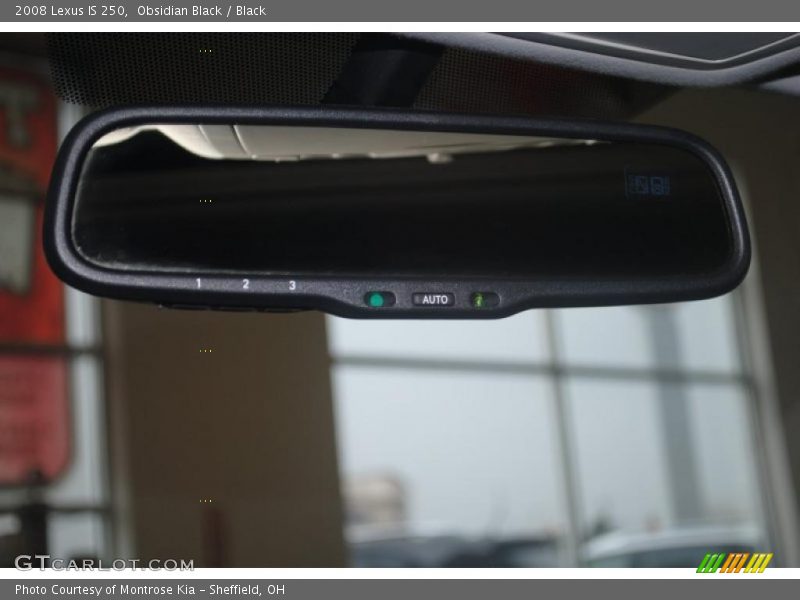 Obsidian Black / Black 2008 Lexus IS 250