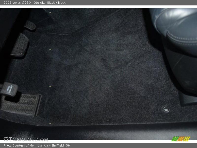 Obsidian Black / Black 2008 Lexus IS 250