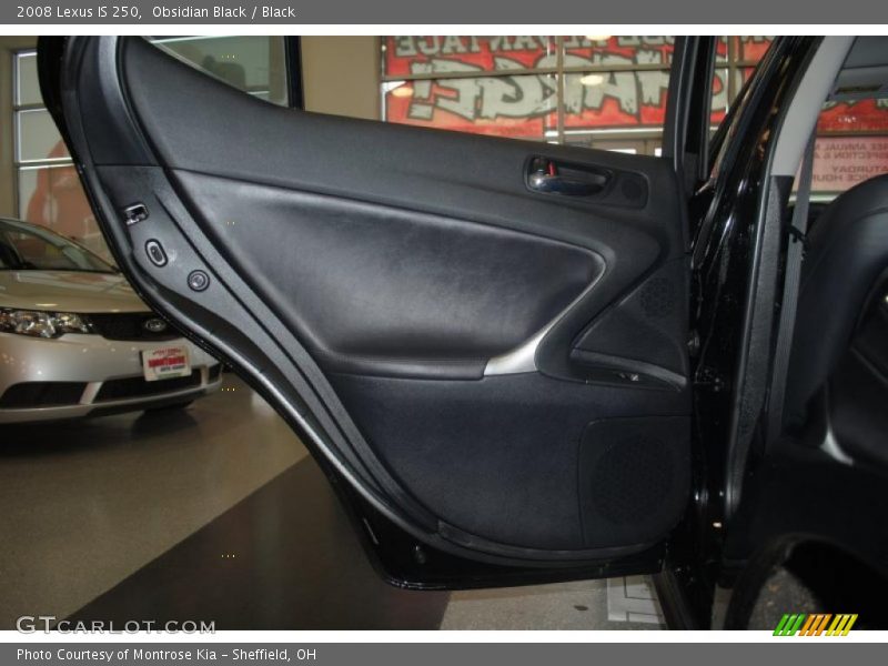 Obsidian Black / Black 2008 Lexus IS 250