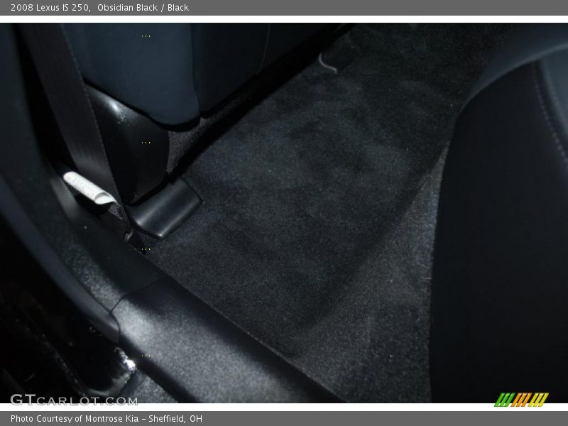 Obsidian Black / Black 2008 Lexus IS 250