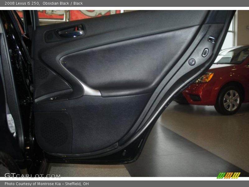 Obsidian Black / Black 2008 Lexus IS 250