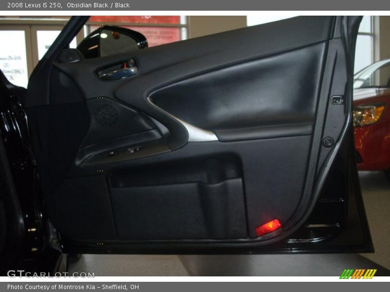 Obsidian Black / Black 2008 Lexus IS 250