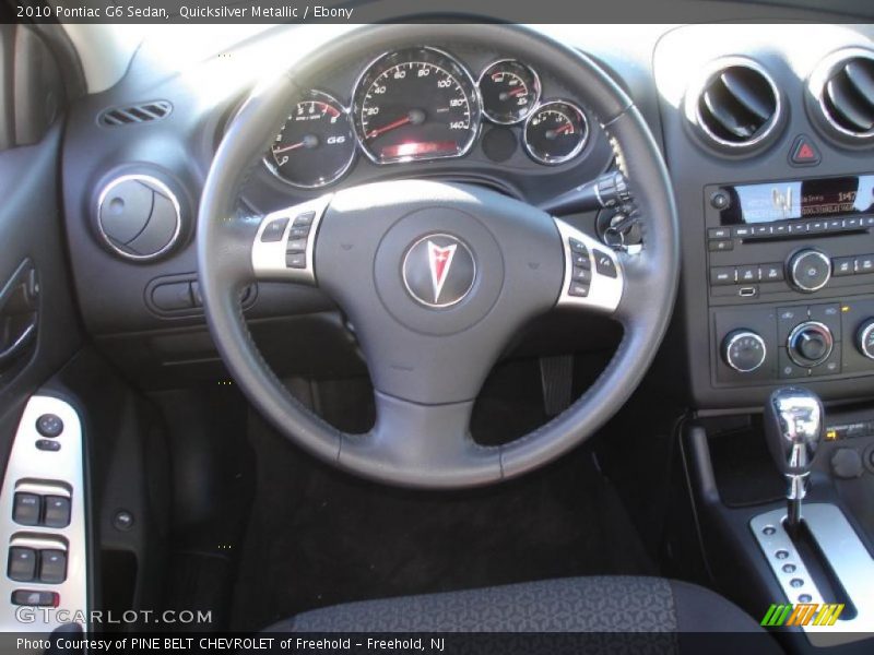 Quicksilver Metallic / Ebony 2010 Pontiac G6 Sedan